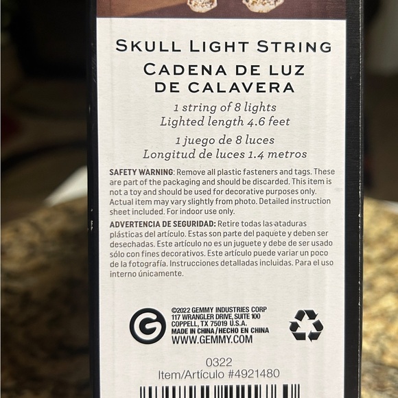 Gemmy • 2022 • Spooky Moods • LED Lightshow • Skeleton Light String • New W/ Box - Picture 10 of 10